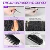 Extensiones de cabello humano rizado birmano de 30 cm, 12