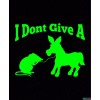 I Don't Give A Rats Ass Vinyl Bumper Decal 5”