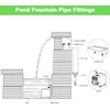 LONGRUNNEW Pond Hose Fittings Adapter PVC Pipe Fitting Adapter Black