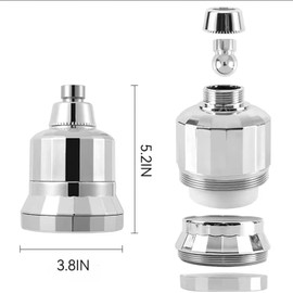 Cabezal de Ducha Filtrado, 5 Modos Ajustables de Alta Presión de Agua de Filtro de Ducha, Filtro de Ducha Agua para Elimina Cloro, Impurezas y Olores Desagradables