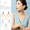 LOKUMI jk-221 Earrings, Made in Japan, 18K Gold, K18 Post