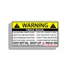 Funny Truck Safety Warning Rules Sticker Adhesive Vinyl Window Graphic