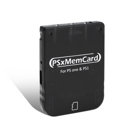 JZW-Shop PS1 Memory Card with 512MB Micro SD Card, High Speed Game Memory Card for PS1 & PS One Console, Supports Firmware Upgrade and Saves Game Data Black