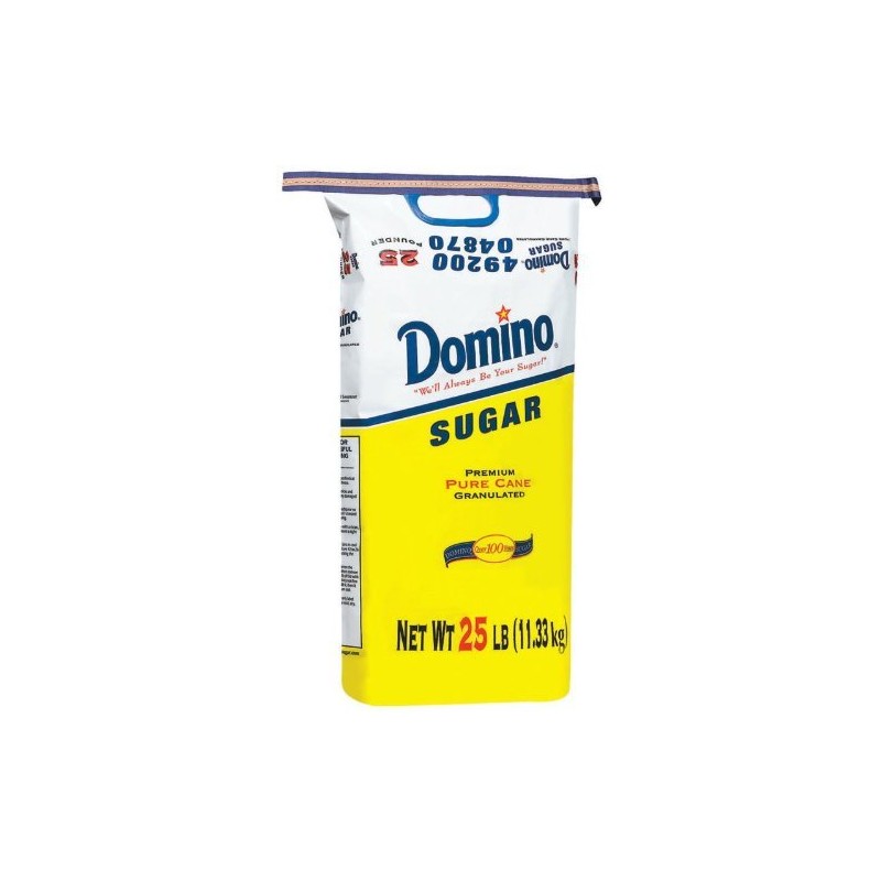 Domino Sugar, Granulated, 25-Pound Bags