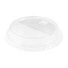 Karat C-KDL626-HH 98mm PET Dome Lids - Half Moon Flip