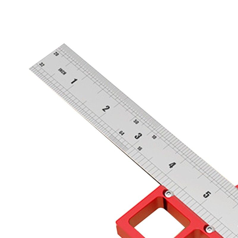 Center Gauge 12in 45° 90° Line Ruler Measuring Scribing Tool