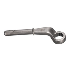 sourcing map Offset Box End Tubular Handle Wrench 1-1/8" CR-V 12 Point Offset Single End Torx Wrench High Neck Tubular Box Wrenches for Tightening Remove Screws and Fasteners, Silver Gray