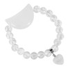 KYEYGWO Natural Moon Crystal Bracelet for Women, Reiki Healing Happiness
