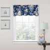 Traditions by Waverly Forever Yours Floral Window Valance, Indigo