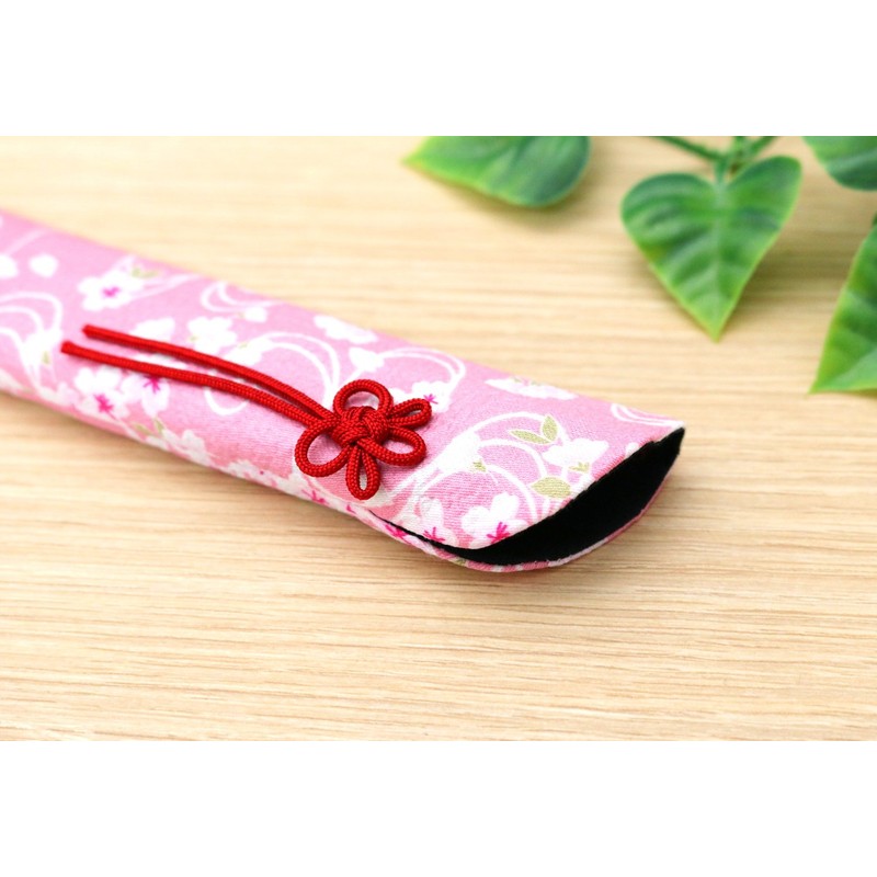 Eyelash Craft Fan Holder, 8.7 inches (22 cm), Cherry Blossom