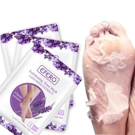 Foot Peel Mask,3Pcs Natural Aloe Vera Gel Foot Mask,Foot Peel Mask For Hard Skin,Exfoliating Feet Peeling Socks,Foot Callus Remover,Foot Care,Feet Hard Skin Remover,Pedicure Sets For Feet (Lavender)