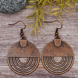 PUSOMU Bohemian Earring - Zinc Dangle Earring - Brass Set - Hypoallergenic