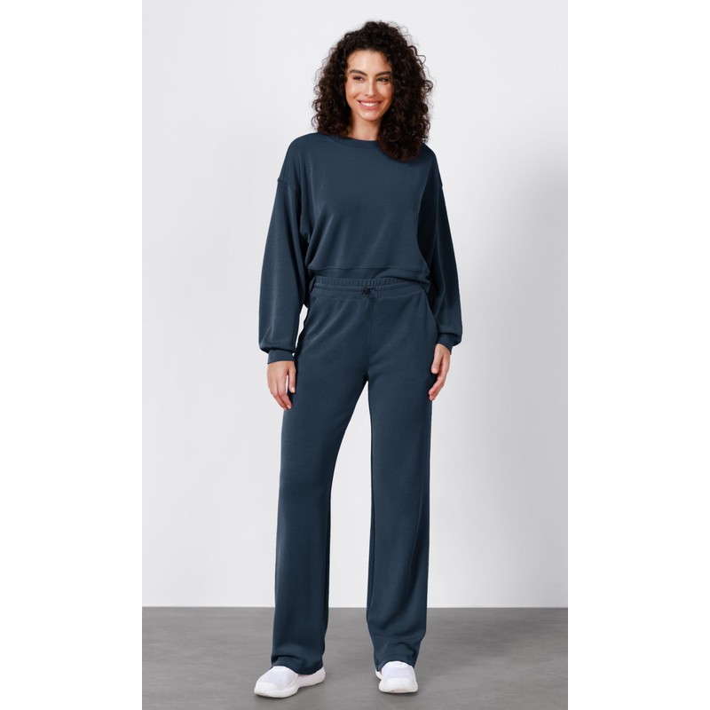 ODODOS Women's Modal Soft Wide Leg Pants with Pockets Adjustable