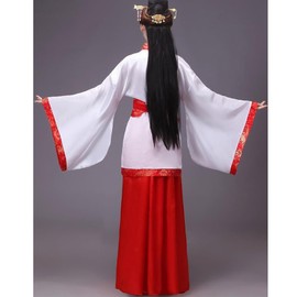 Oneyijun Women's Clothing Tang Suit Ancient Chinese Style Traditional Costume Hanfu Dresses Dance Stage for Stage Show Performances Cosplay Party, red