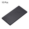 sourcing map Standard Plastic Rectangle Aluminum Extrusion End Cap Black