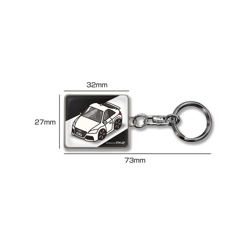 mkjp Custom Keychain Hiace thr200 V Late Base White -