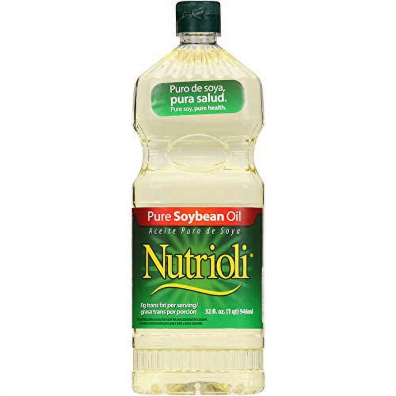 Nutrioli Pure Soybean Oil, 32 fl oz (32oz 2 Pack)