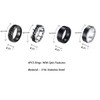 yfstyle 4PCS Stainless Steel Rings for Men Wedding Ring Cool