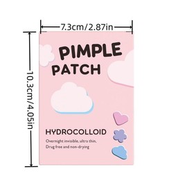 Cloud & Heart Pattern Pimple Patch, 108pcs/box Hydrocolloid Invisible Acne Cover Patches, Skin Care Products for Women & Men