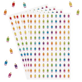 2400 Pcs Small Sticker for Kids,Cute Paper Decals 10 Designs Self-Adhesive Stickers for Envelopes Scrapbook Gifts DIY Supplies,0.5in（Pencils）