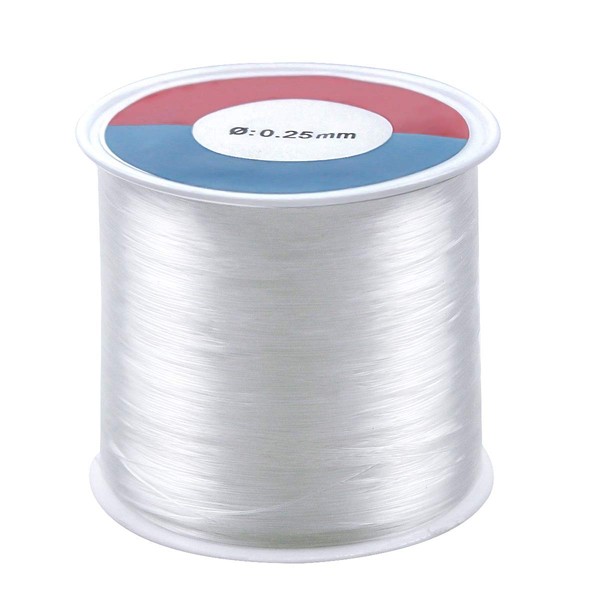 NATUCE 500 m Clear Nylon Invisible Thread, Fishing Wire for The Hanging Ornaments, Sew Hobby and Crafts - 0.25 mm