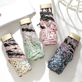 Mini Popular Ultra-lightweight Cafe Flora Aesthetic UV Umbrella Parasol 6k (WFJ9D43) / 미니 인기 초경량 카페 플로라 감성 UV 우산 양산 6k (WFJ9D43)