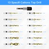 Combination Drill & Tap Bit Set, 6 pc SAE (6-32NC