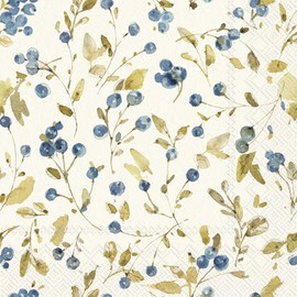 Boston International IHR Papierservietten, 3-lagig, Cocktailgröße, 20 Stück, cremefarben