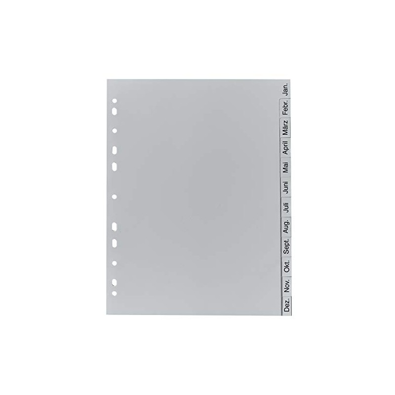 Exacompta - Ref. 1812B - 1 Gray Recycled PP Monthly
