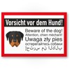 Komma Security Vorsicht vor dem Hund - Rottweiler Dogs Sign