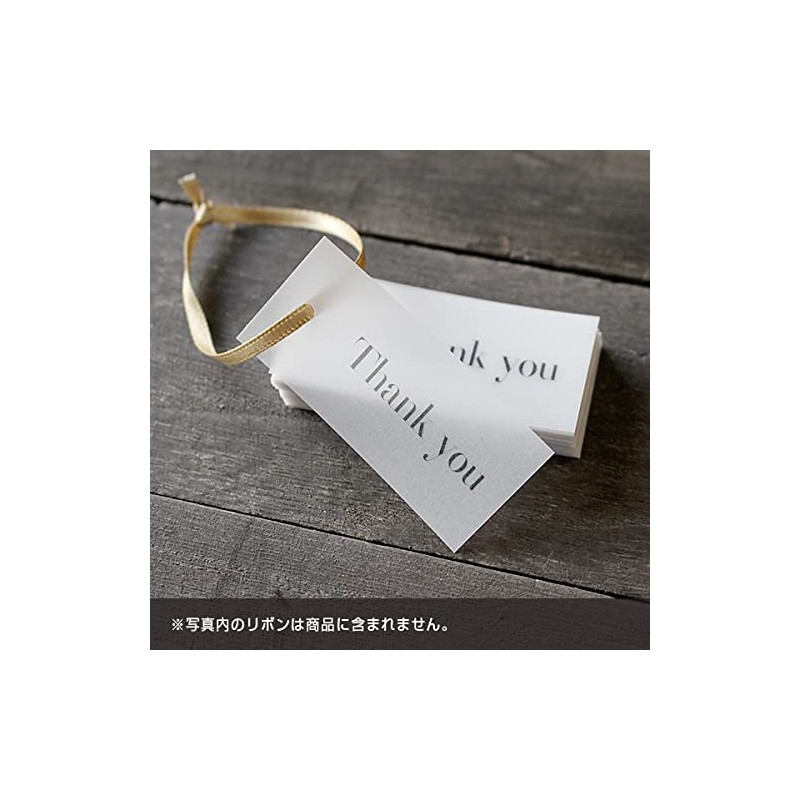 BAY LETTERPRESS Thank You Tags, 100 Pieces, Tracing Paper, Wrapping,