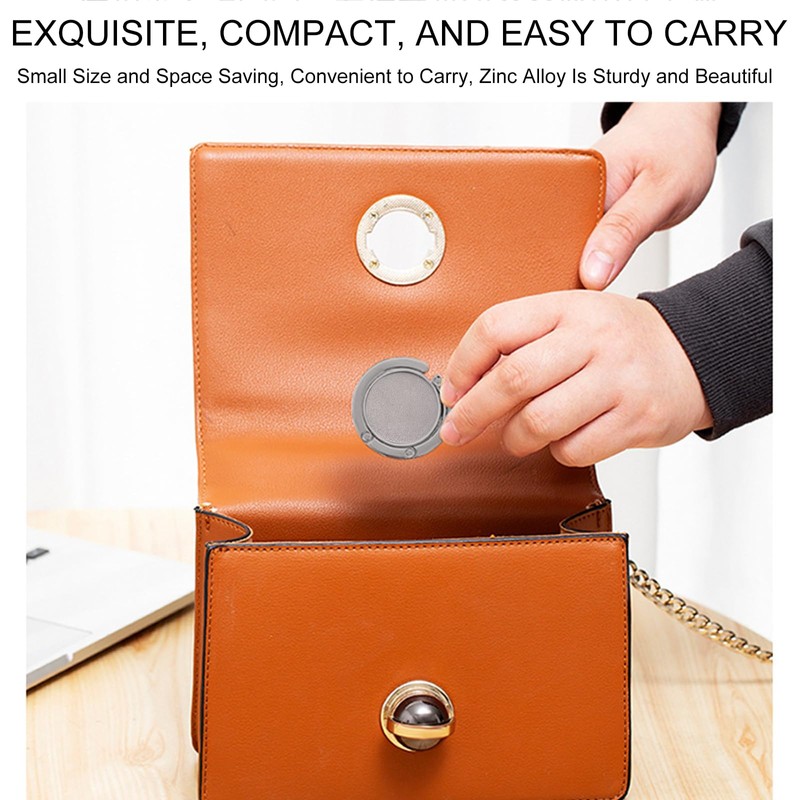 QEEROYO 2Pcs Handbag Hooks for Tables, Folding Purse Hook Hangers,