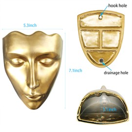 Yuccasly Vintage Gold Ceramic Vase