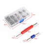 102pcs Assortment A/C R134a/R12 Refrigeration Tire Valve Stem Cores Tool