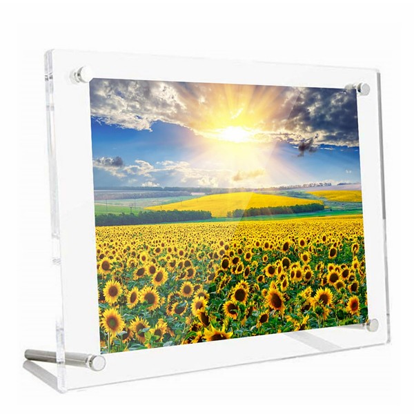 Acrylic Frame, Photo Frame, For Horizontal and Vertical Display, Transparent,