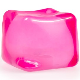 MUYMUT Sensory Stress Cube – High-Density Gel-Filled Ice Cube Squishy Fidget Toy for Anxiety Relief, Slow Rising, ADHD & Focus Aid, for Kids & Adults – 2.1", 1Pc, Pink