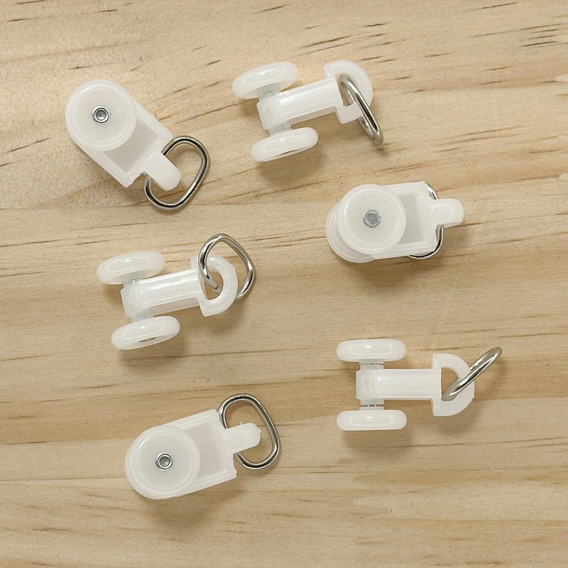 50 Pcs Curtain Track Pulley Pulley Roller for Hanging Curtains
