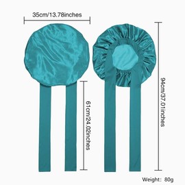 Double Layer Satin Bonnet, Soft and Breathable Hair Care Bonnet, Adjustable Night Sleeping Cap, Heatless Styling Tool for Women, Christmas Gift:_Burgundy_one-size