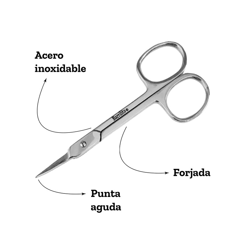 Barrilito Tijera 8632-3.5I Manicure Profesional Punta aguda 1.0