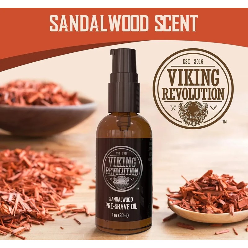 Aceite Pre-afeitado Viking Revolution De Sándalo Para Hombre
