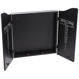 Action Outlaw Stained Wooden Dart Board Cabinet, Black (40-0500)