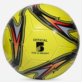 SUIOPPYUW Size 5 Football Balls Made of Thickened PVC Leather Footballs Size 5 Cool Patterned Appearance is Truly Impressive, Yellow
