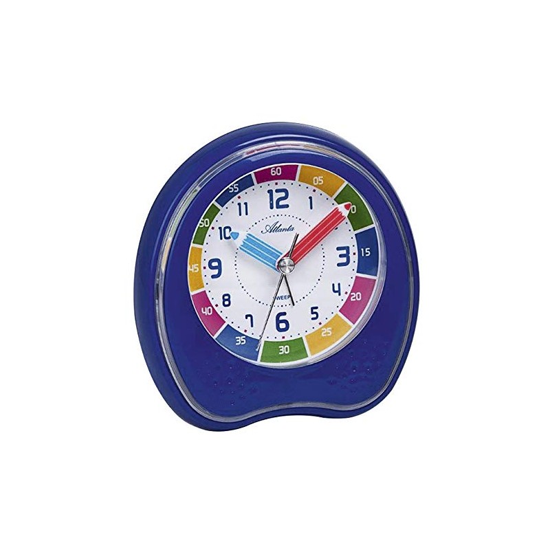 Atlanta Children's Alarm Clock Without Ticking - 1953, blue