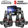 AUIMSOCO 9005 9006 LED Headlight Kit Combo Bulbs High Low