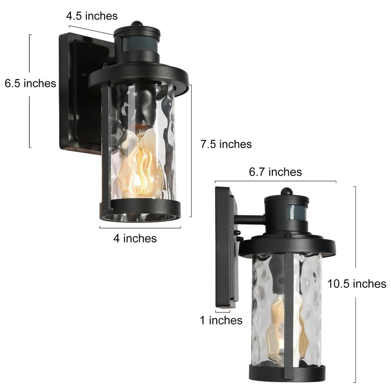 classy leaves Motion Sensor Outdoor Wall Light, Dusk to Dawn