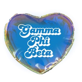 Gamma Phi Beta Heart Shaped Makeup Bag