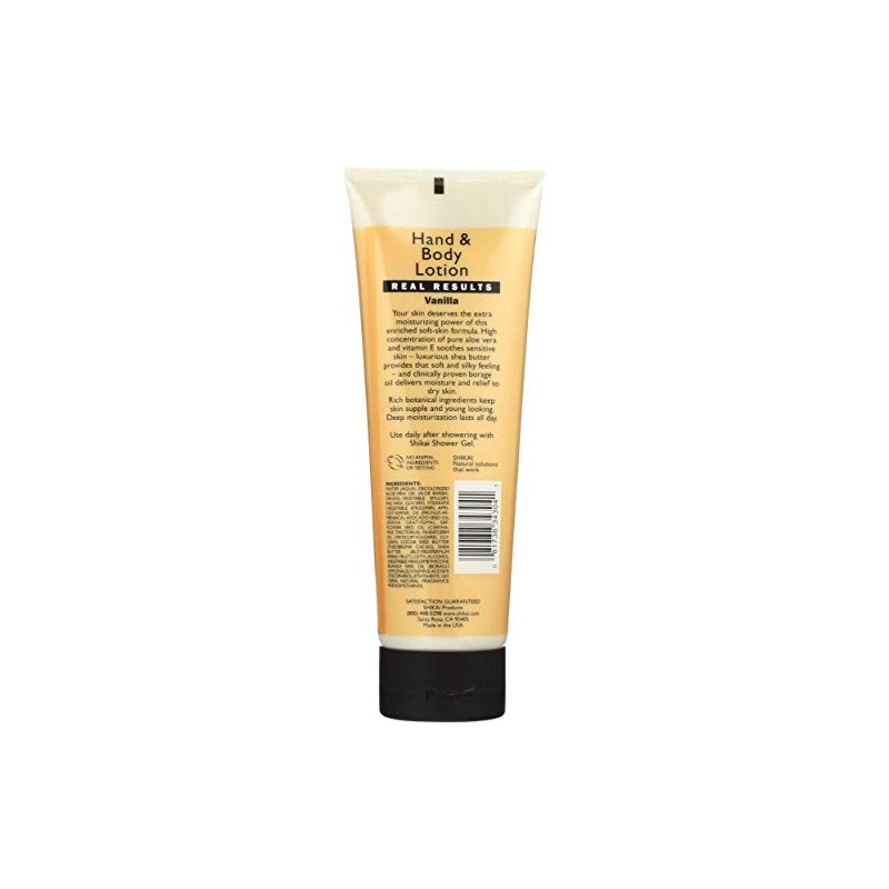 ShiKai Hand & Body Lotion (Vanilla, 8oz) | Daily Moisturizing