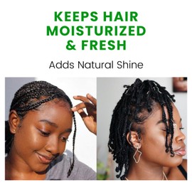 The Roots Naturelle Braid Sheen Braid Spray Twin Pack | 24 Fl Oz | Leave-in Conditioner with Shea Butter | Enriched with Vitamins and Essential Oils | Anti-Itch, Anti-Frizz | Great for Twists and Locs