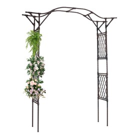 Lalahoni Garden Arch, Wedding & Event Decoration Trellis for Climbing Plants Outdoor, 6.8ft Archway for Roses Vines, Lawn, Party, Ceremony