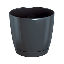 Prosper Plast DUOP100-426U 10 x 9.2 cm Coubi Flowerpot - Dark Grey